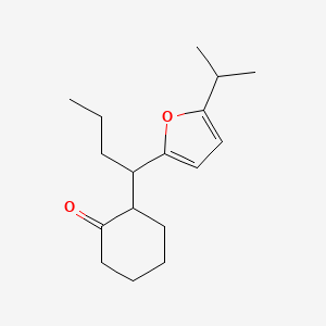 2-{1-[5-(Propan-2-yl)furan-2-yl]butyl}cyclohexan-1-one