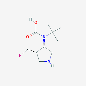 tert-Butyl((3R,4S)-4-(fluoromethyl)pyrrolidin-3-yl)carbamic acid