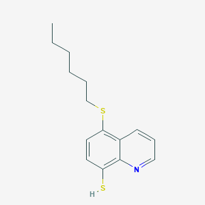 5-(Hexylsulfanyl)quinoline-8-thiol