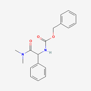 molecular formula C18H20N2O3 B1288581 苄基 N-[(二甲基氨基羰基)(苯基)甲基]氨基甲酸酯 CAS No. 1393441-61-6