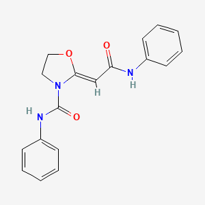 2-(2-Oxo-2-(phenylamino)ethylidene)-N-phenyloxazolidine-3-carboxamide