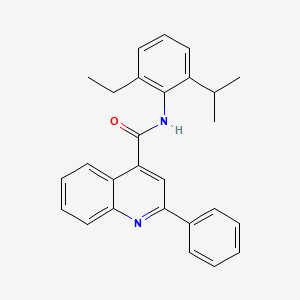 N-[2-Ethyl-6-(propan-2-yl)phenyl]-2-phenylquinoline-4-carboxamide