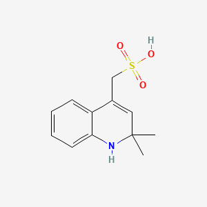 molecular formula C12H15NO3S B12885898 (2,2-Dimethyl-1,2-dihydroquinolin-4-yl)methanesulfonic acid 