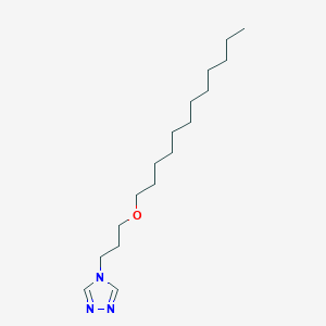 molecular formula C17H33N3O B12885922 4-(3-(Dodecyloxy)propyl)-4H-1,2,4-triazole CAS No. 674802-60-9