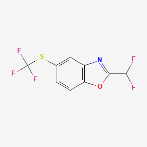 2-(Difluoromethyl)-5-(trifluoromethylthio)benzo[d]oxazole