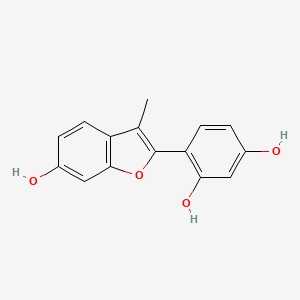 4-(6-Hydroxy-3-methyl-1-benzofuran-2-yl)benzene-1,3-diol