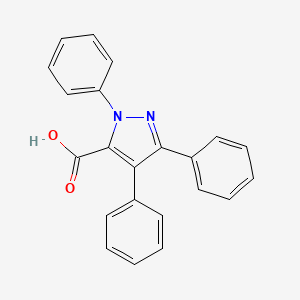 molecular formula C22H16N2O2 B12886068 1,3,4-Triphenyl-1H-pyrazole-5-carboxylic acid 