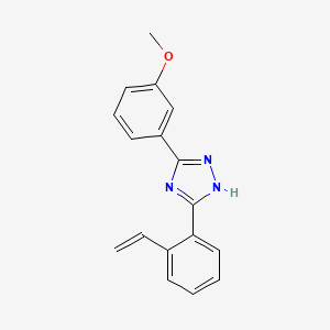 5-(2-ethenylphenyl)-3-(3-methoxyphenyl)-1H-1,2,4-triazole