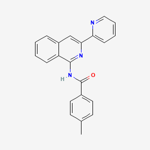 4-methyl-N-(3-(pyridin-2-yl)isoquinolin-1-yl)benzamide