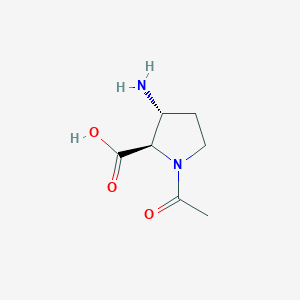 (2R,3R)-1-Acetyl-3-aminopyrrolidine-2-carboxylic acid