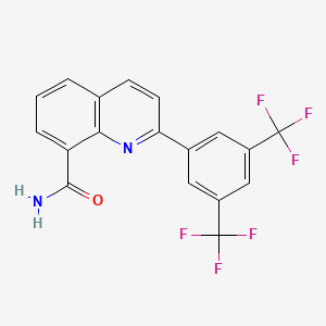 2-(3,5-Bis(trifluoromethyl)phenyl)quinoline-8-carboxamide