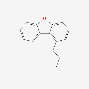 molecular formula C15H14O B12886148 1-Propyldibenzo[b,d]furan CAS No. 65319-50-8