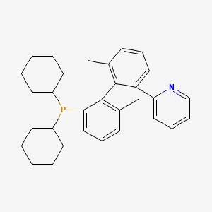 (1R)-2-(2'-(Dicyclohexylphosphino)-6,6'-dimethyl-[1,1'-biphenyl]-2-yl)pyridine