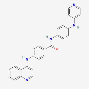 N-{4-[(Pyridin-4-yl)amino]phenyl}-4-[(quinolin-4-yl)amino]benzamide