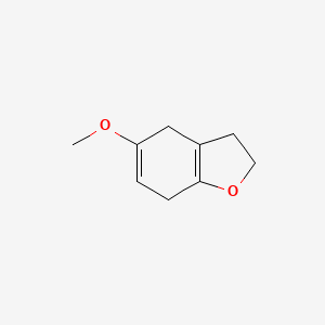 molecular formula C9H12O2 B12886197 5-Methoxy-2,3,4,7-tetrahydro-1-benzofuran CAS No. 13391-34-9