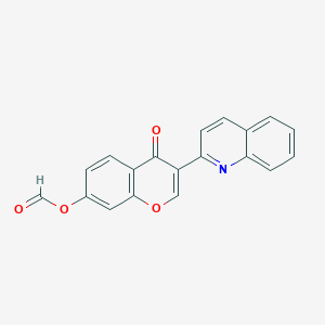 4-Oxo-3-(quinolin-2-yl)-4H-1-benzopyran-7-yl formate