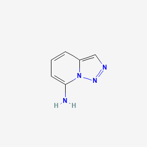 molecular formula C6H6N4 B12886218 [1,2,3]Triazolo[1,5-a]pyridin-7-amine CAS No. 127682-62-6