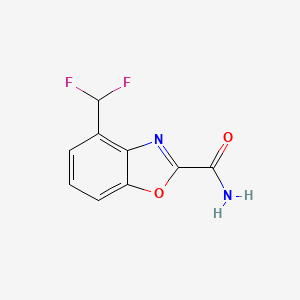 4-(Difluoromethyl)benzo[d]oxazole-2-carboxamide