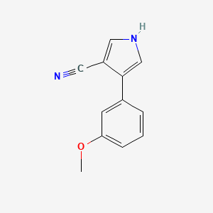 4-(3-Methoxyphenyl)-1H-pyrrole-3-carbonitrile