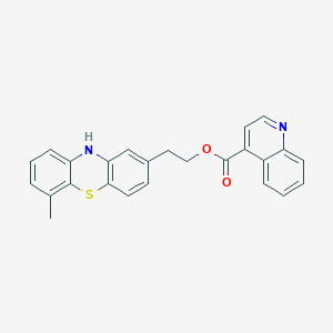 2-(6-Methyl-10H-phenothiazin-2-yl)ethyl quinoline-4-carboxylate