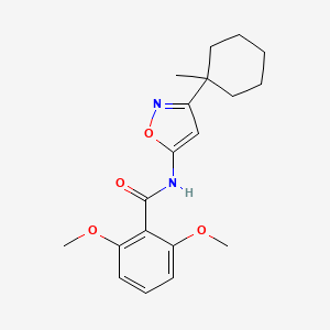 2,6-Dimethoxy-N-[3-(1-methylcyclohexyl)-1,2-oxazol-5-yl]benzamide