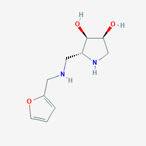 (2R,3R,4S)-2-(((Furan-2-ylmethyl)amino)methyl)pyrrolidine-3,4-diol