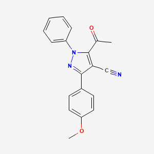 5-Acetyl-3-(4-methoxyphenyl)-1-phenyl-1H-pyrazole-4-carbonitrile