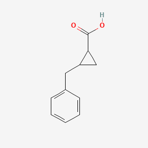 molecular formula C11H12O2 B1288637 2-Benzylcyclopropane-1-carboxylic acid CAS No. 103986-55-6