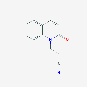 3-(2-Oxoquinolin-1(2H)-yl)propanenitrile