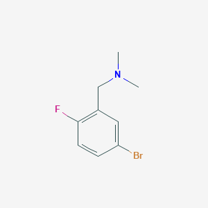 molecular formula C9H11BrFN B1288644 4-溴-2-(二甲氨基甲基)-1-氟苯 CAS No. 188723-95-7