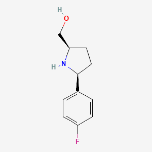 ((2R,5S)-5-(4-Fluorophenyl)pyrrolidin-2-yl)methanol