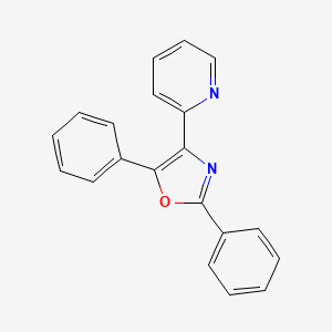 molecular formula C20H14N2O B12886461 2,5-Diphenyl-4-(pyridin-2-yl)oxazole 