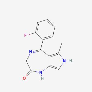 5-(2-Fluorophenyl)-6-methyl-3,7-dihydropyrrolo[3,4-e][1,4]diazepin-2(1H)-one