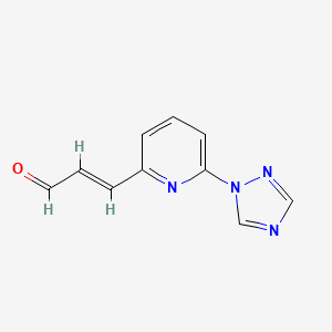 (E)-3-(6-(1H-1,2,4-Triazol-1-yl)pyridin-2-yl)acrylaldehyde