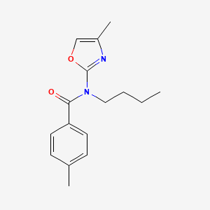 N-Butyl-4-methyl-N-(4-methyl-1,3-oxazol-2-yl)benzamide