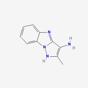 2-Methyl-4H-benzo[4,5]imidazo[1,2-b]pyrazol-3-amine