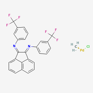 [1,2-Bis[[3-(trifluoromethyl)phenyl]imino]acenaphthene](chloro)(methyl)palladium