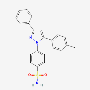 4-[5-(4-Methylphenyl)-3-phenyl-1H-pyrazol-1-yl]benzene-1-sulfonamide