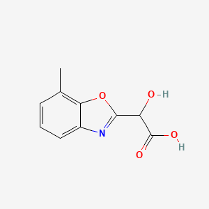 2-(Carboxy(hydroxy)methyl)-7-methylbenzo[d]oxazole