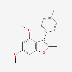 4,6-Dimethoxy-2-methyl-3-(4-methylphenyl)-1-benzofuran