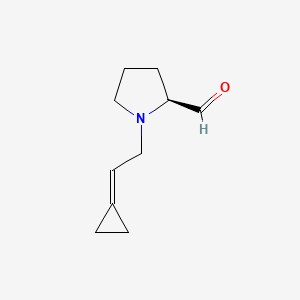 (S)-1-(2-Cyclopropylideneethyl)pyrrolidine-2-carbaldehyde