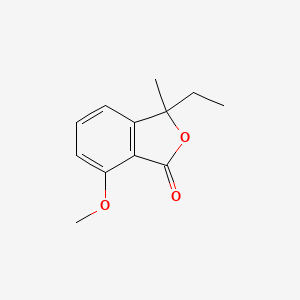 molecular formula C12H14O3 B12886612 3-Ethyl-7-methoxy-3-methylisobenzofuran-1(3H)-one 