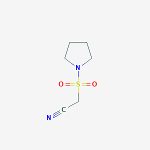 molecular formula C6H10N2O2S B12886668 2-(Pyrrolidin-1-ylsulfonyl)acetonitrile 