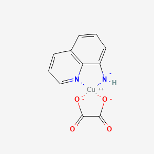 [Ethanedioato(2-)-O,O'](8-quinolinamine-N1,N8)copper