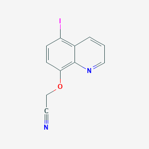 molecular formula C11H7IN2O B12886680 [(5-Iodoquinolin-8-yl)oxy]acetonitrile CAS No. 88757-44-2