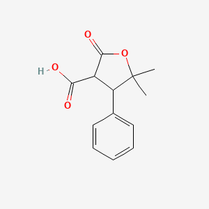 5,5-Dimethyl-2-oxo-4-phenyltetrahydrofuran-3-carboxylic acid