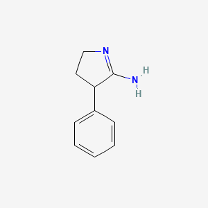 molecular formula C10H12N2 B12886708 4-Phenyl-3,4-dihydro-2H-pyrrol-5-amine 