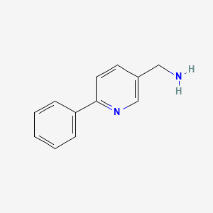 molecular formula C12H12N2 B1288671 (6-苯基吡啶-3-基)甲胺 CAS No. 294648-38-7