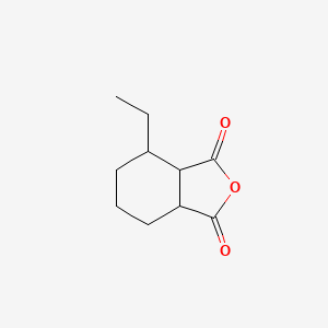 molecular formula C10H14O3 B12886722 4-Ethylhexahydro-2-benzofuran-1,3-dione CAS No. 140651-06-5