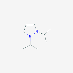 molecular formula C9H18N2 B12886738 1,2-Diisopropyl-2,3-dihydro-1H-pyrazole 